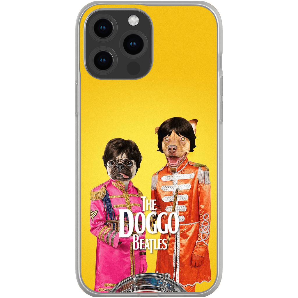 Funda personalizada para teléfono con 2 mascotas &#39;The Doggo Beatles&#39;