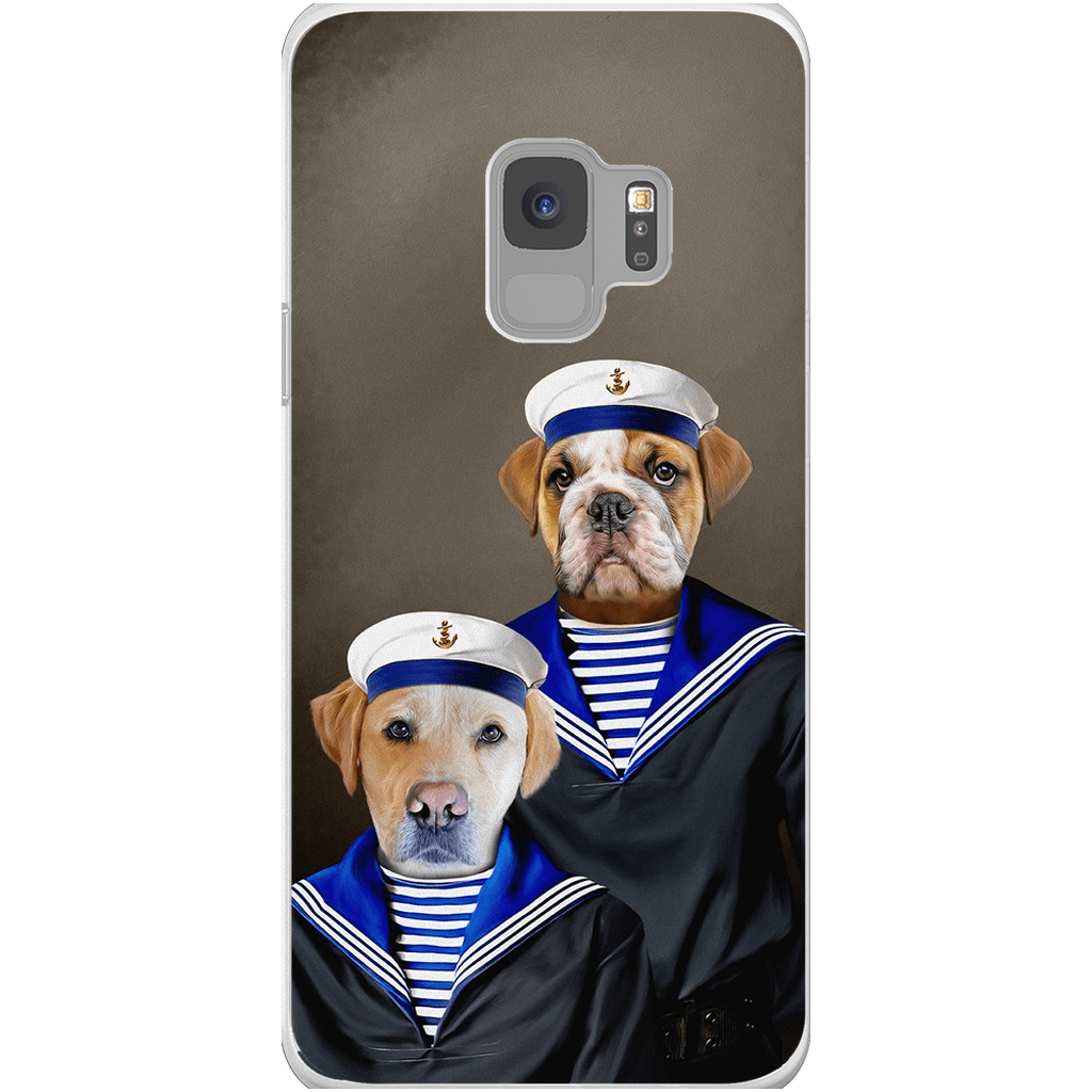 Funda personalizada para teléfono con 2 mascotas &#39;The Sailors&#39;