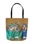 Bolsa Tote Personalizada para 3 Mascotas 'Los Golfistas'