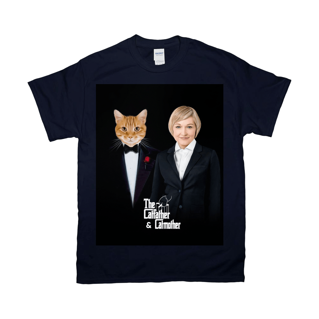 Camiseta personalizada &#39;El padre gato y la madre gato&#39;