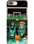 Funda personalizada para teléfono con 2 mascotas 'Boston Walkies'