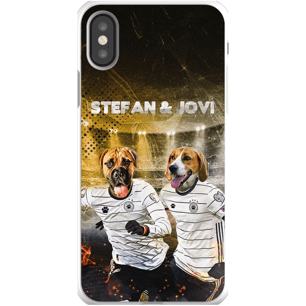 &#39;Alemania Doggos&#39; Funda personalizada para teléfono con 2 mascotas