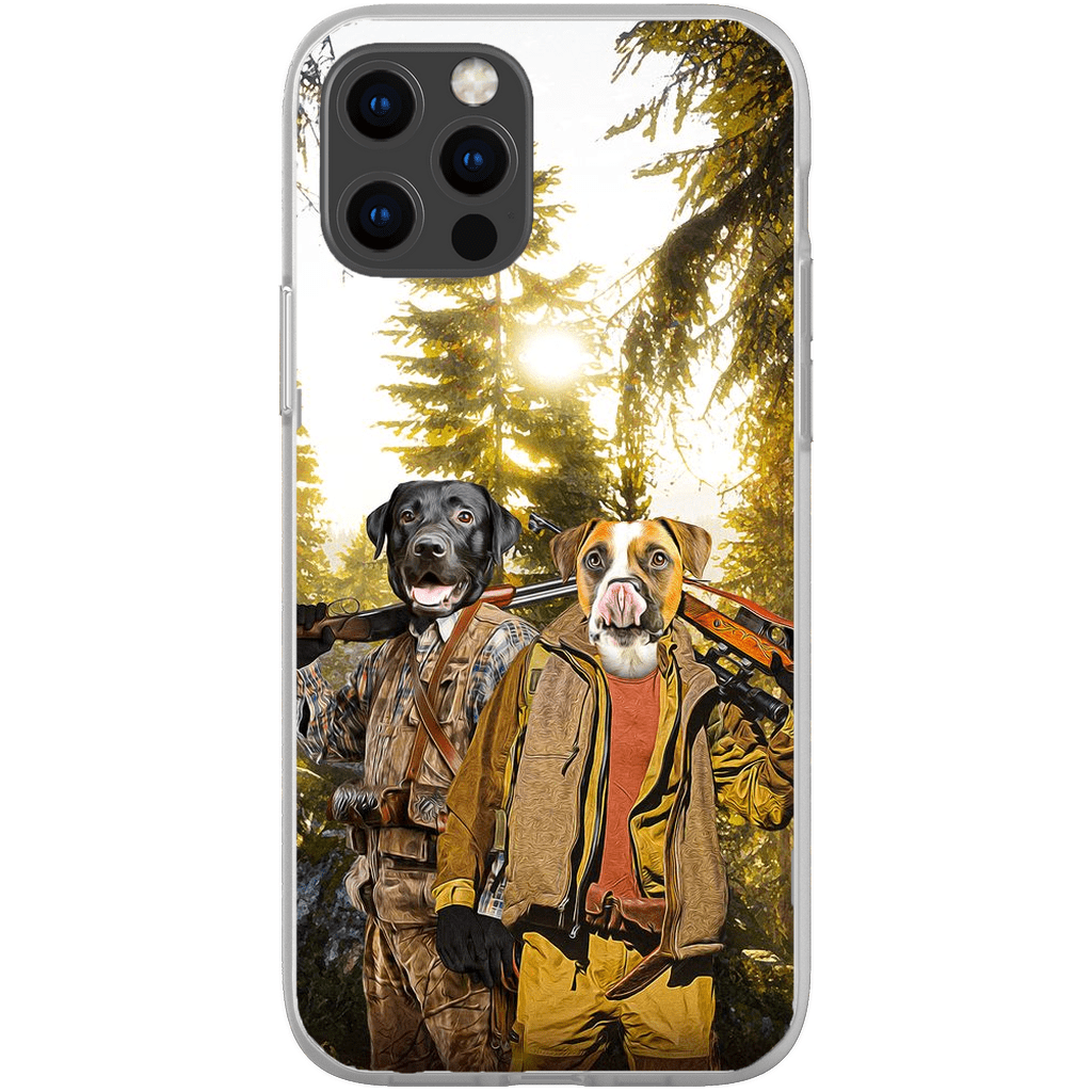 Funda personalizada para teléfono con 2 mascotas &#39;The Hunters&#39;