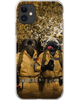 Funda para móvil personalizada con 2 mascotas 'Dog Busters'