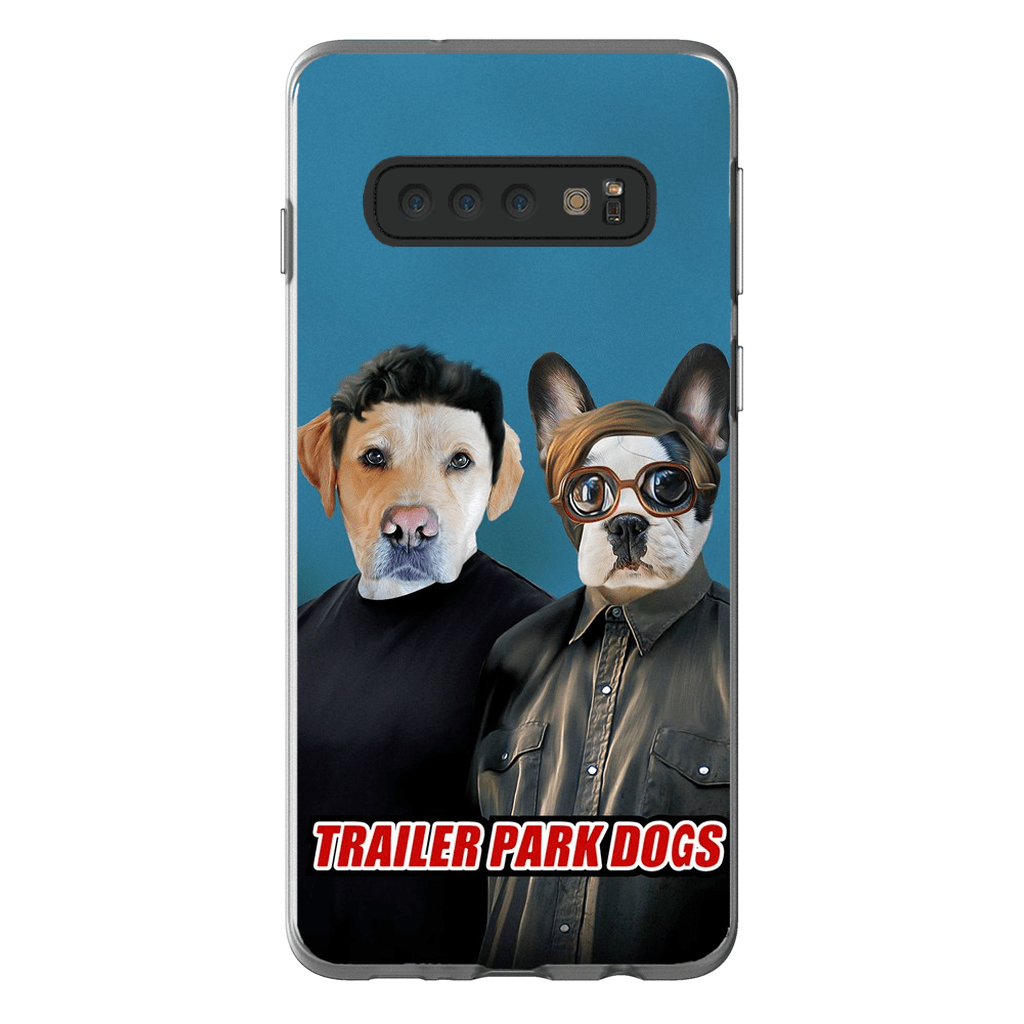 &#39;Trailer Park Dogs 1&#39; Funda personalizada para teléfono con 2 mascotas