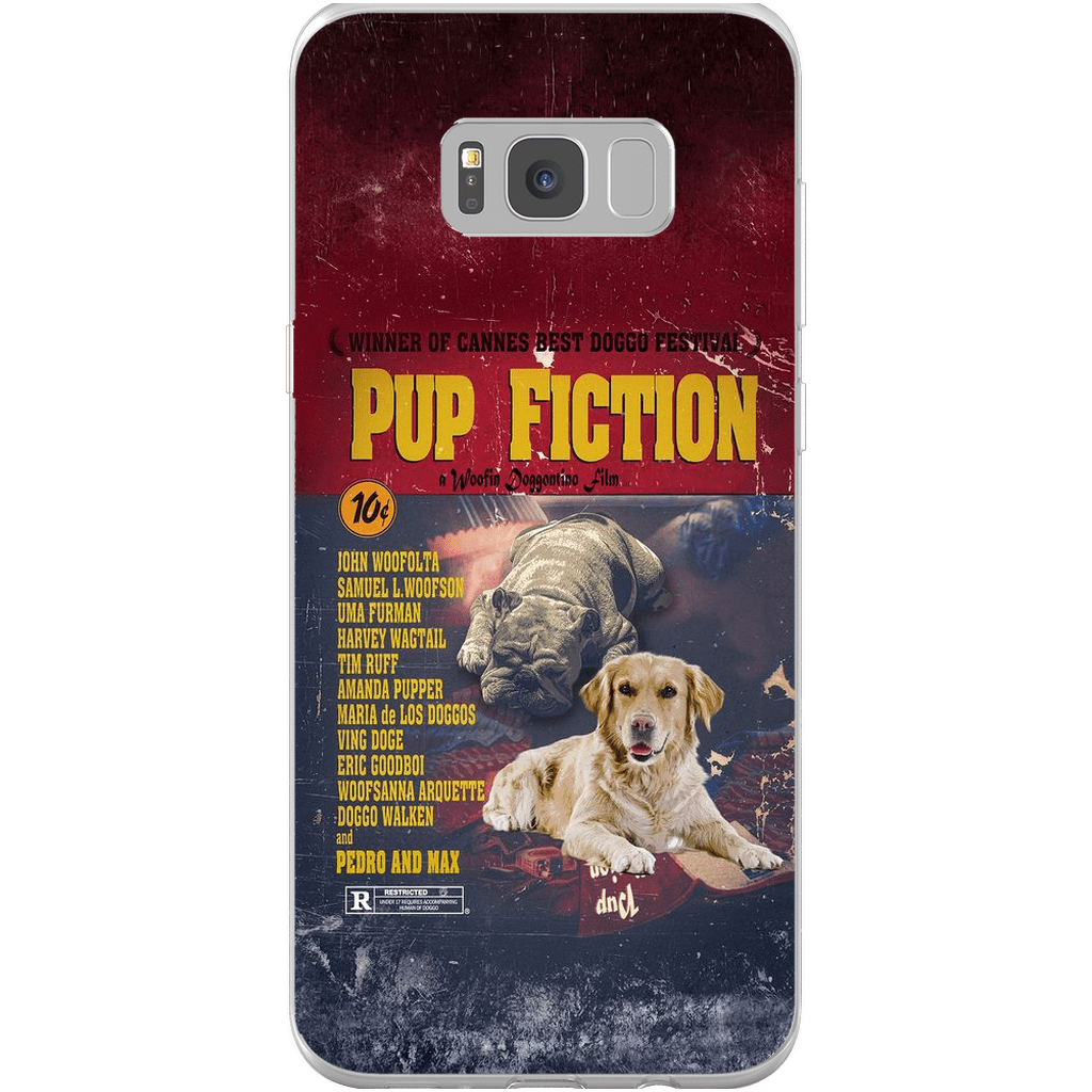 Funda personalizada para teléfono con 2 mascotas &#39;Pup Fiction&#39;