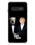 Funda personalizada para teléfono humano o mascota 'The Dogfather &amp; Dogmother'