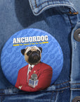 Pin personalizado de perro ancla 