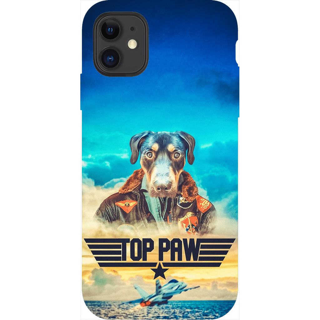 Funda para teléfono personalizada &#39;Top Paw&#39;