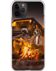 Funda personalizada para teléfono con 2 mascotas 'The Campers'