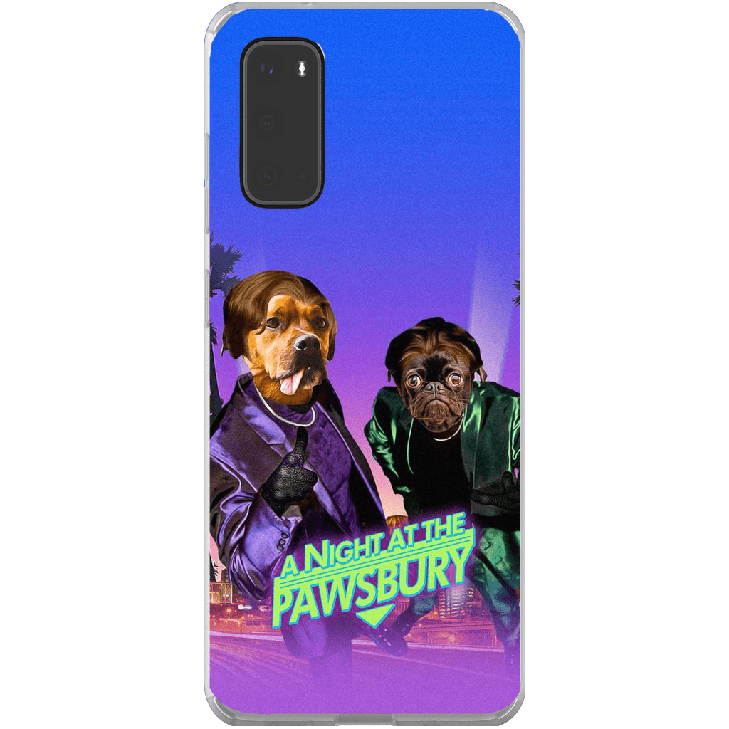 Funda personalizada para teléfono con 2 mascotas &#39;Una noche en Pawsbury&#39;