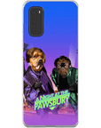 Funda personalizada para teléfono con 2 mascotas 'Una noche en Pawsbury'