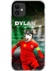 Funda para teléfono personalizada 'Wales Doggos Soccer'