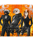 Rompecabezas personalizado de 3 mascotas 'Charlie's Doggos'