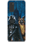 Funda personalizada para teléfono con 2 mascotas 'Darth Woofer &amp; Jedi-Doggo'