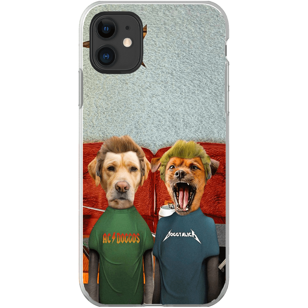 Funda personalizada para teléfono con 2 mascotas &#39;Beavis y Buttsniffer&#39;