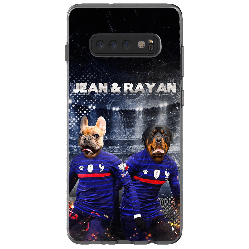 Funda personalizada para teléfono con 2 mascotas &#39;France Doggos&#39;