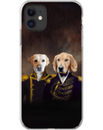 Funda personalizada para teléfono con 2 mascotas 'El Almirante y el Capitán'