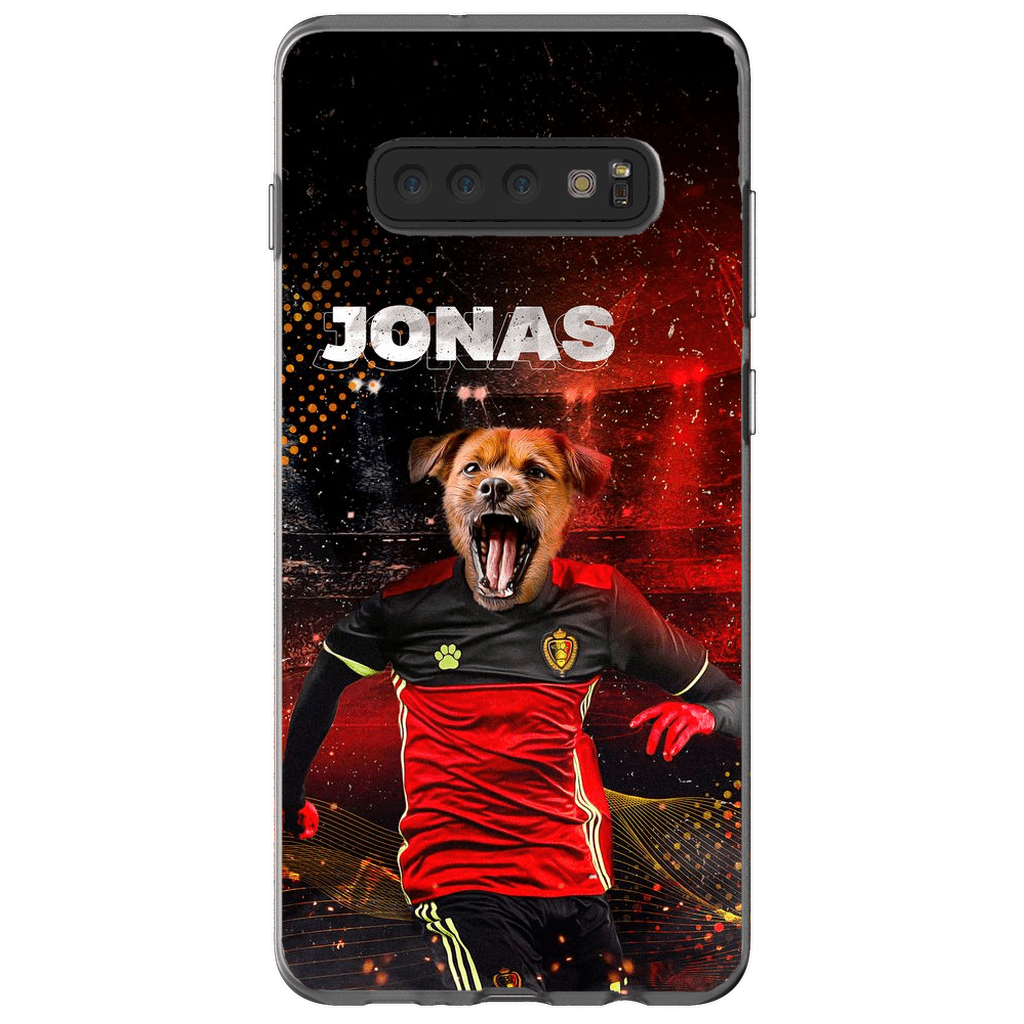 Funda para móvil personalizada &#39;Belgium Doggos Soccer&#39;