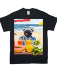 Camiseta personalizada para mascotas 'El perro de la playa' 