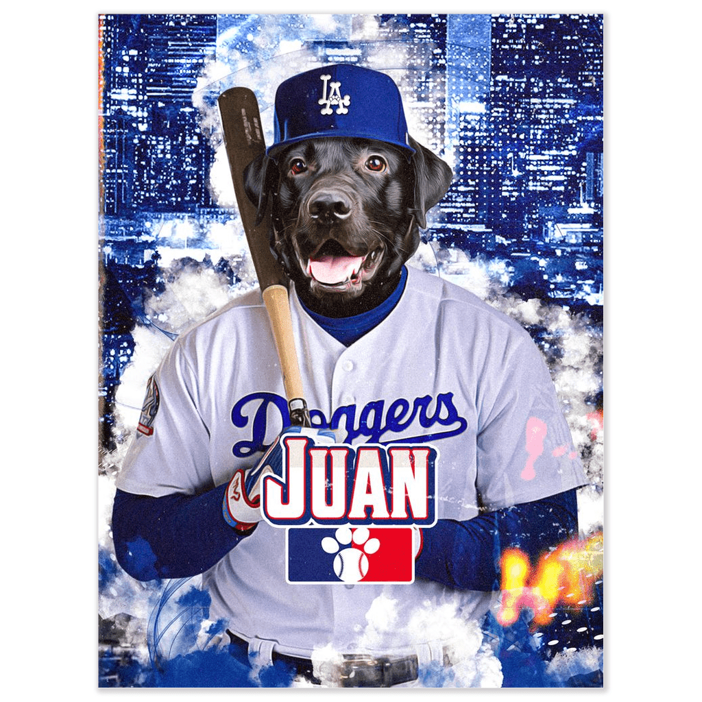 Póster de mascota personalizada &#39;Los Angeles Doggers&#39;