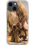 Funda personalizada para teléfono con 2 mascotas 'Yodogg &amp; Jedi-Doggo'