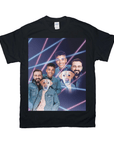 Camiseta personalizada '1980s Lazer Portrait 1 Pet/Humans(Males)' 