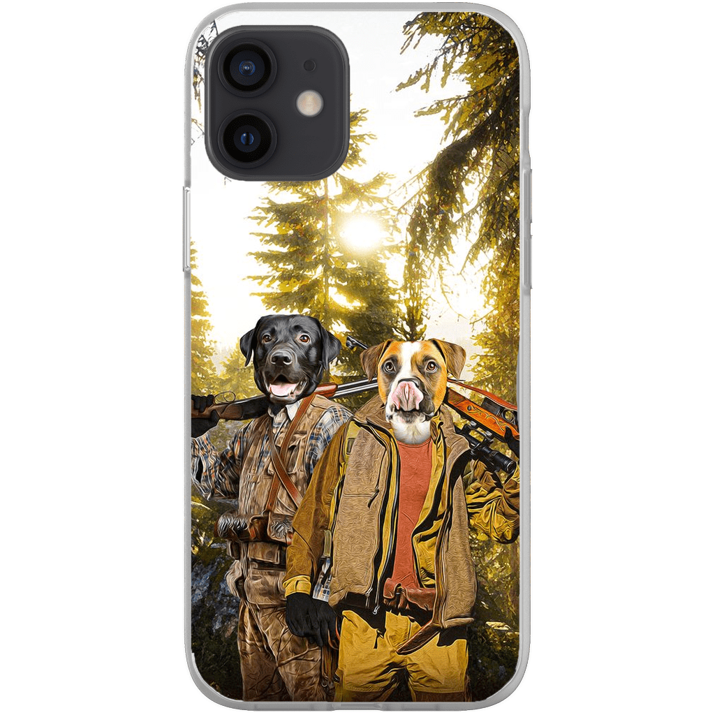 Funda personalizada para teléfono con 2 mascotas &#39;The Hunters&#39;