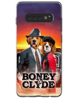 Funda personalizada para teléfono con 2 mascotas 'Boney and Clyde'