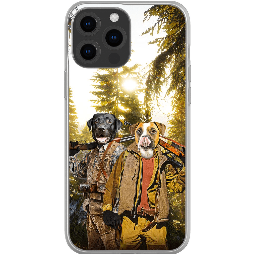 Funda personalizada para teléfono con 2 mascotas &#39;The Hunters&#39;