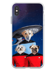 'Doggo-Trek' Funda personalizada para teléfono con 3 mascotas