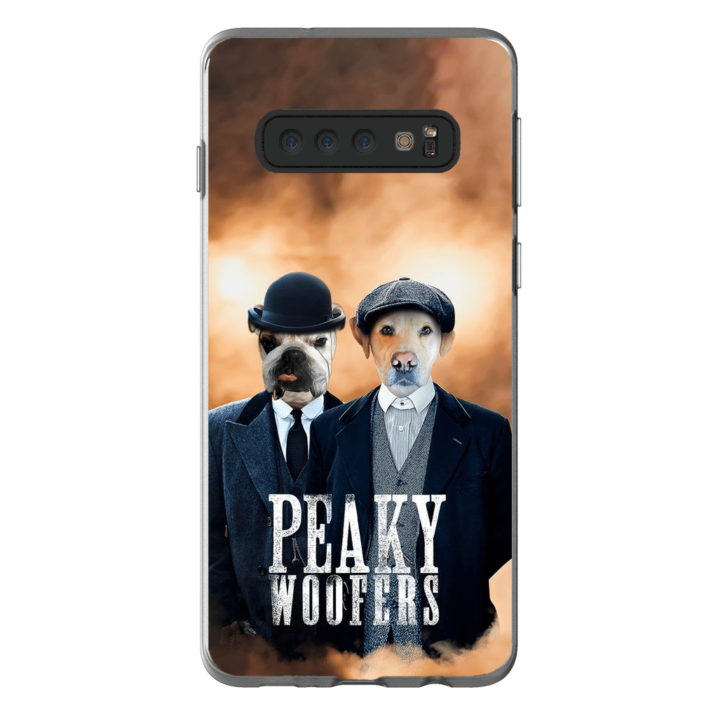 Funda personalizada para teléfono con 2 mascotas &#39;Peaky Woofers&#39;