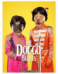 Póster personalizado con 2 mascotas 'The Doggo Beatles'