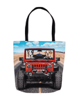 Bolsa de mano personalizada para 2 mascotas 'The Yeep Cruisers'