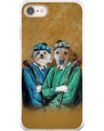 Funda personalizada para teléfono con 2 mascotas 'The Golfers'