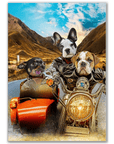 Póster personalizado con 3 mascotas 'Harley Wooferson'