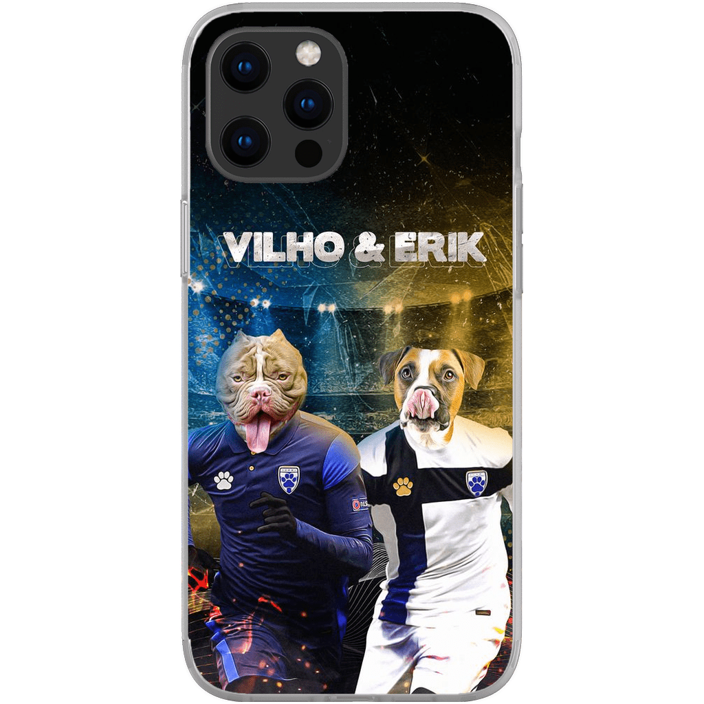 Funda personalizada para teléfono con 2 mascotas &#39;Finland Doggos&#39;