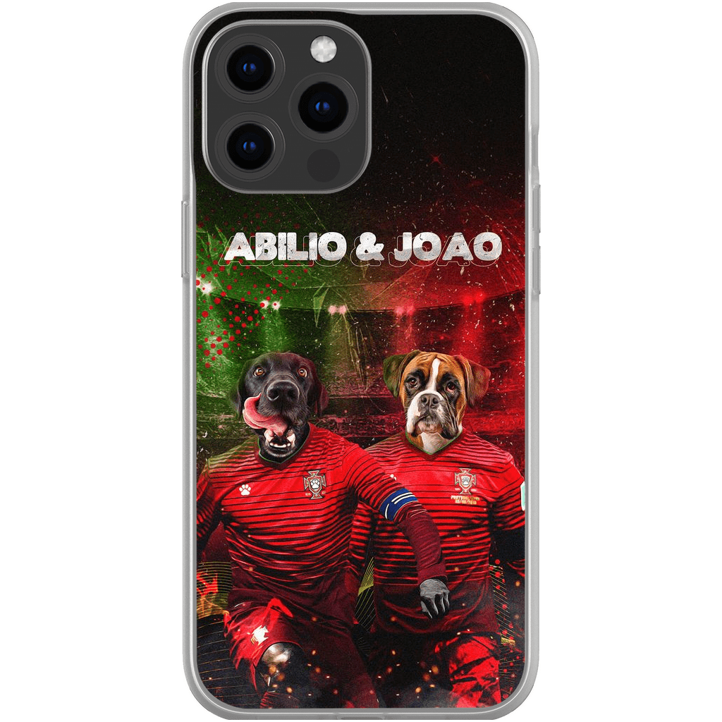 &#39;Portugal Doggos&#39; Funda personalizada para teléfono con 2 mascotas