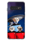 'Doggo-Trek' Funda personalizada para teléfono con 3 mascotas