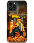 Funda personalizada para teléfono con 2 mascotas 'The Doggies'