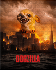 Rompecabezas personalizado para mascotas 'Dogzilla'