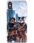 Funda personalizada para teléfono con 2 mascotas 'The Viking Warriors'