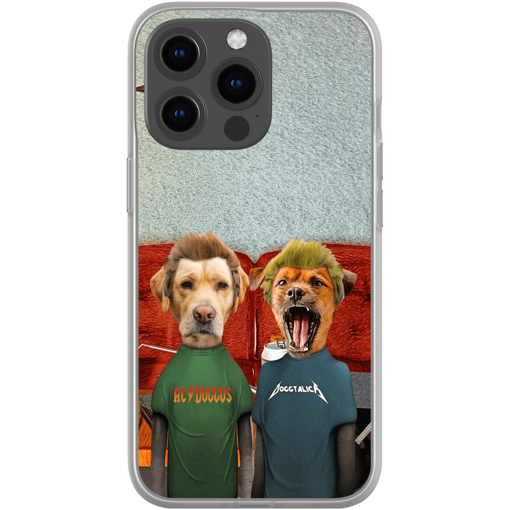 Funda personalizada para teléfono con 2 mascotas &#39;Beavis y Buttsniffer&#39;