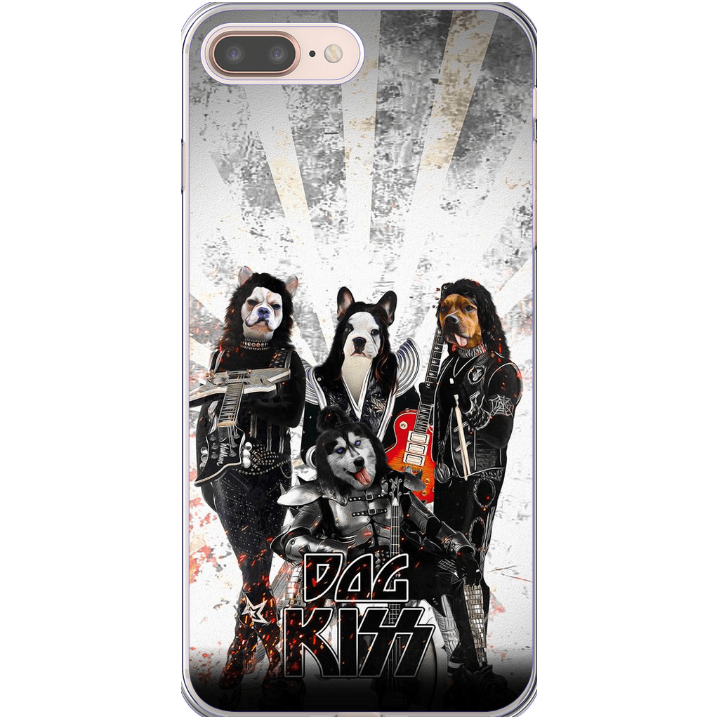 Funda personalizada para teléfono con 4 mascotas &#39;Kiss Doggos&#39;