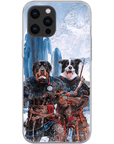 Funda personalizada para teléfono con 2 mascotas 'The Viking Warriors'