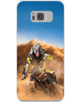 Funda para móvil personalizada 'El piloto de motocross'