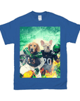 Camiseta personalizada con 2 mascotas 'New York Jet-Doggos'