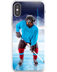 Funda para móvil personalizada 'El jugador de hockey'