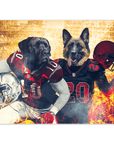 Póster Personalizado para 2 mascotas 'Arizona Doggos'