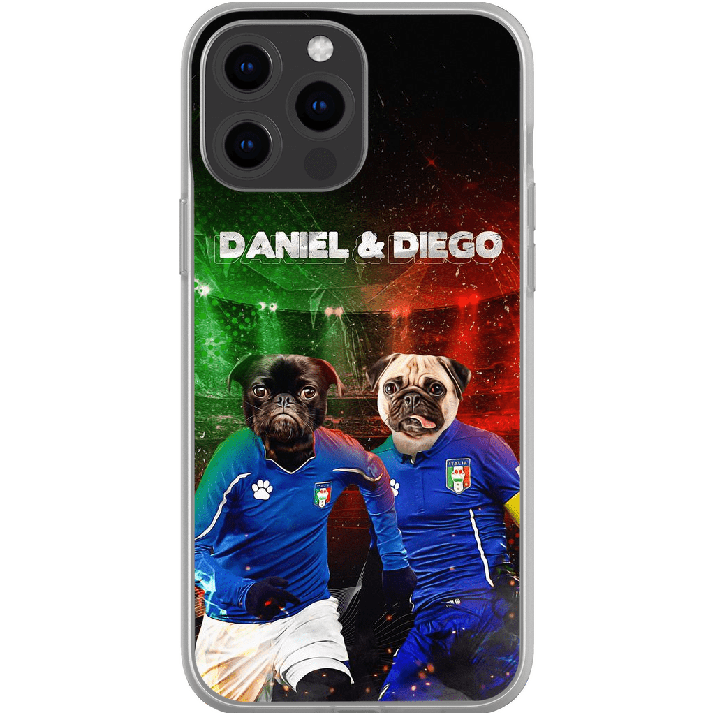 &#39;Italy Doggos&#39; Funda personalizada para teléfono con 2 mascotas